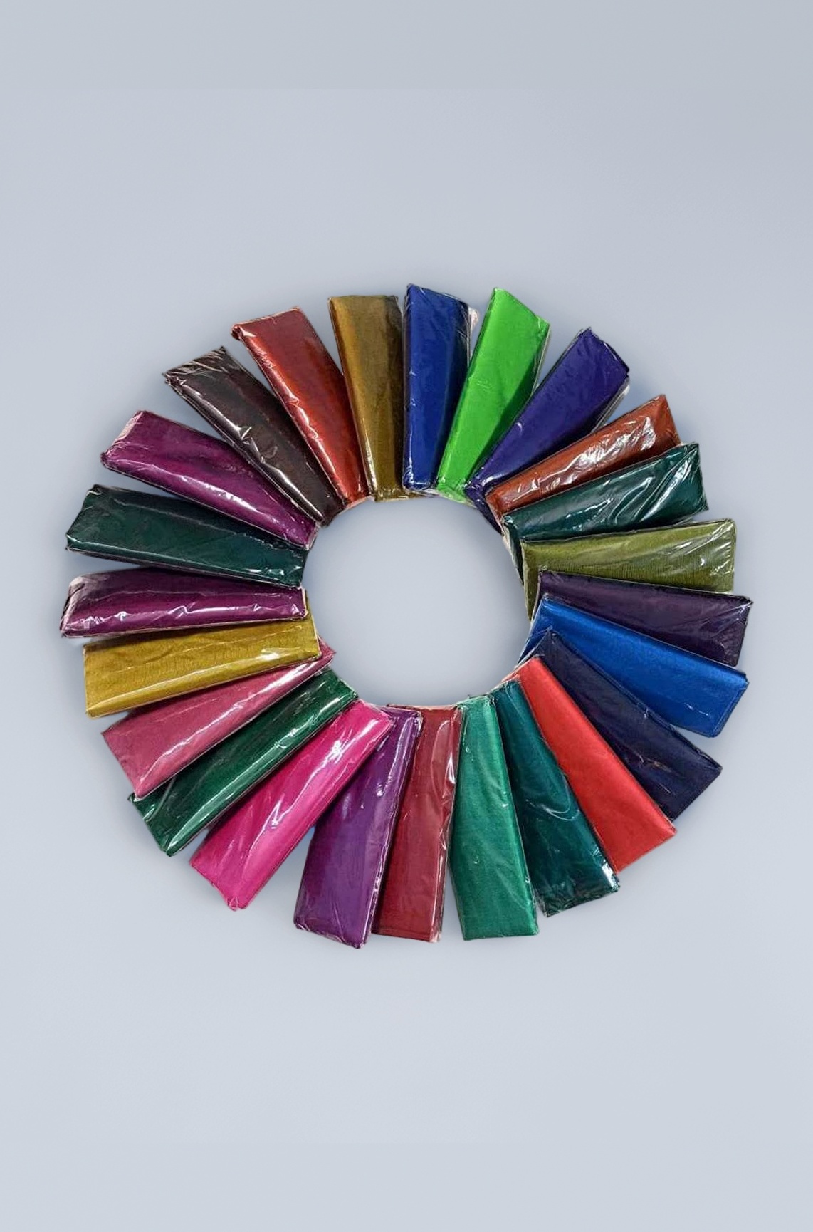 Unstitched Multicolor Silk Blouse Piece Material