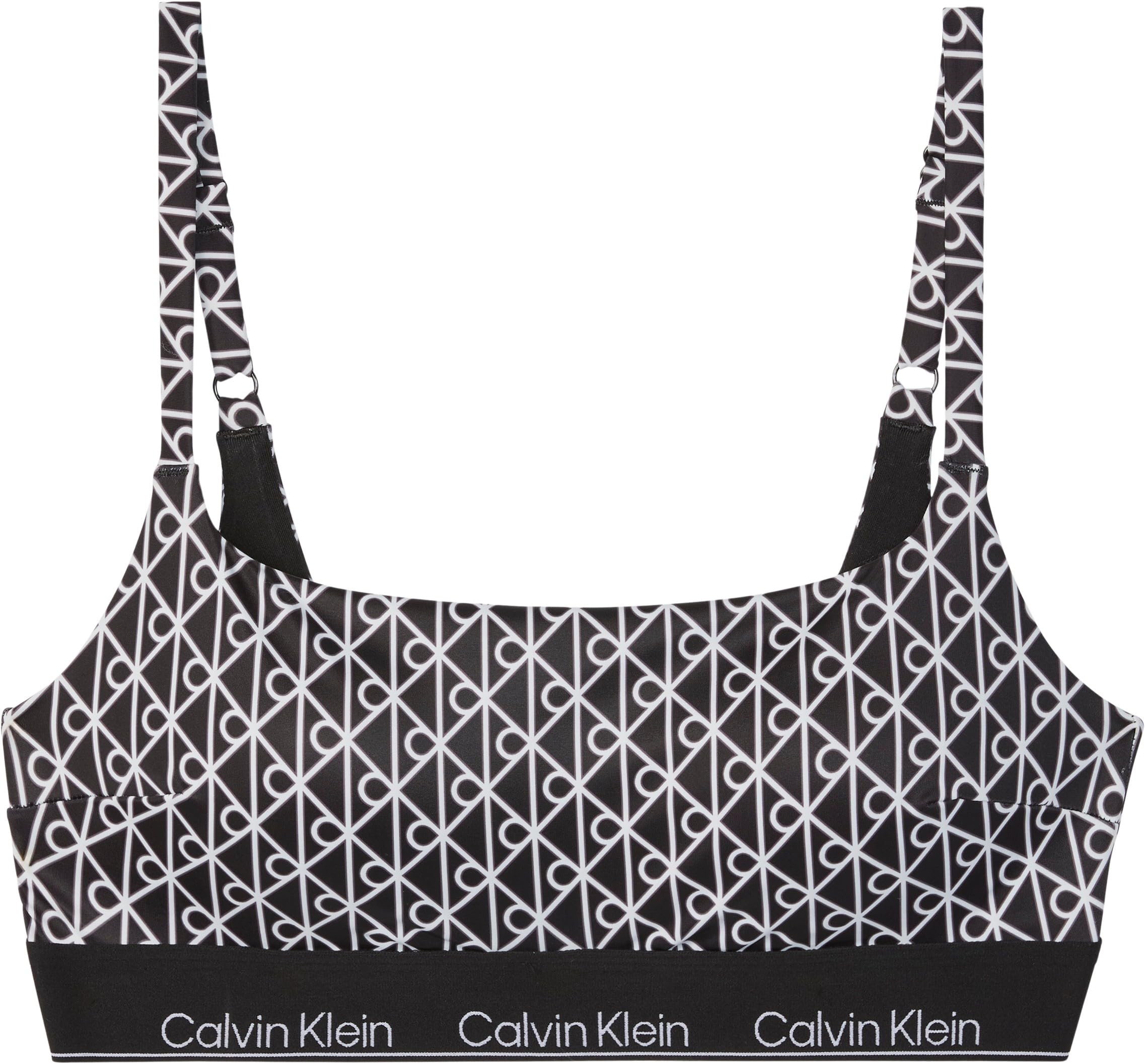 Calvin Klein Square Neck Bralette Lv00q61130 Tops de natación Mujer (Pack de 1)