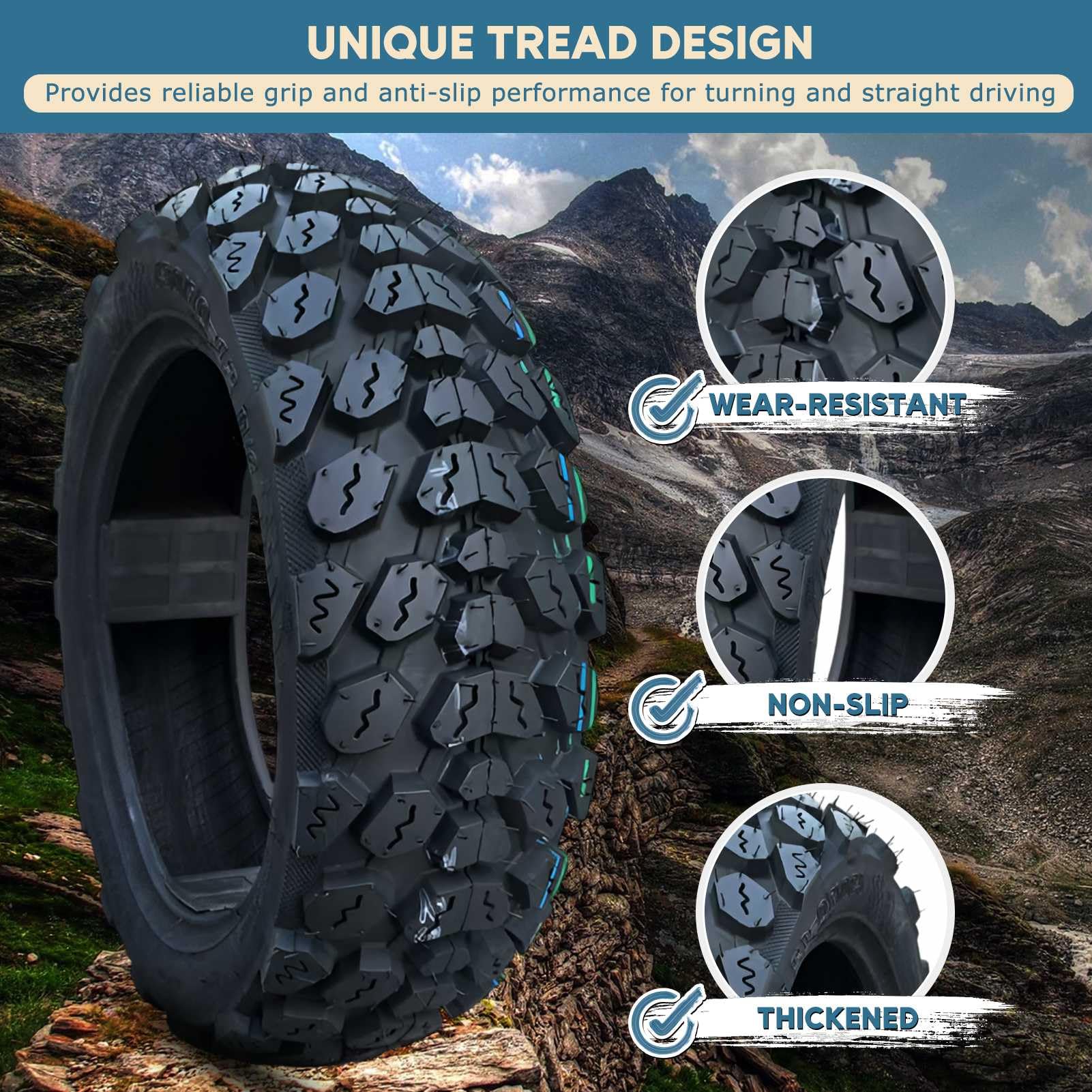 Amazon.co.jp: 120/70-12 130/70-12 セット オフロード タイヤ 2本