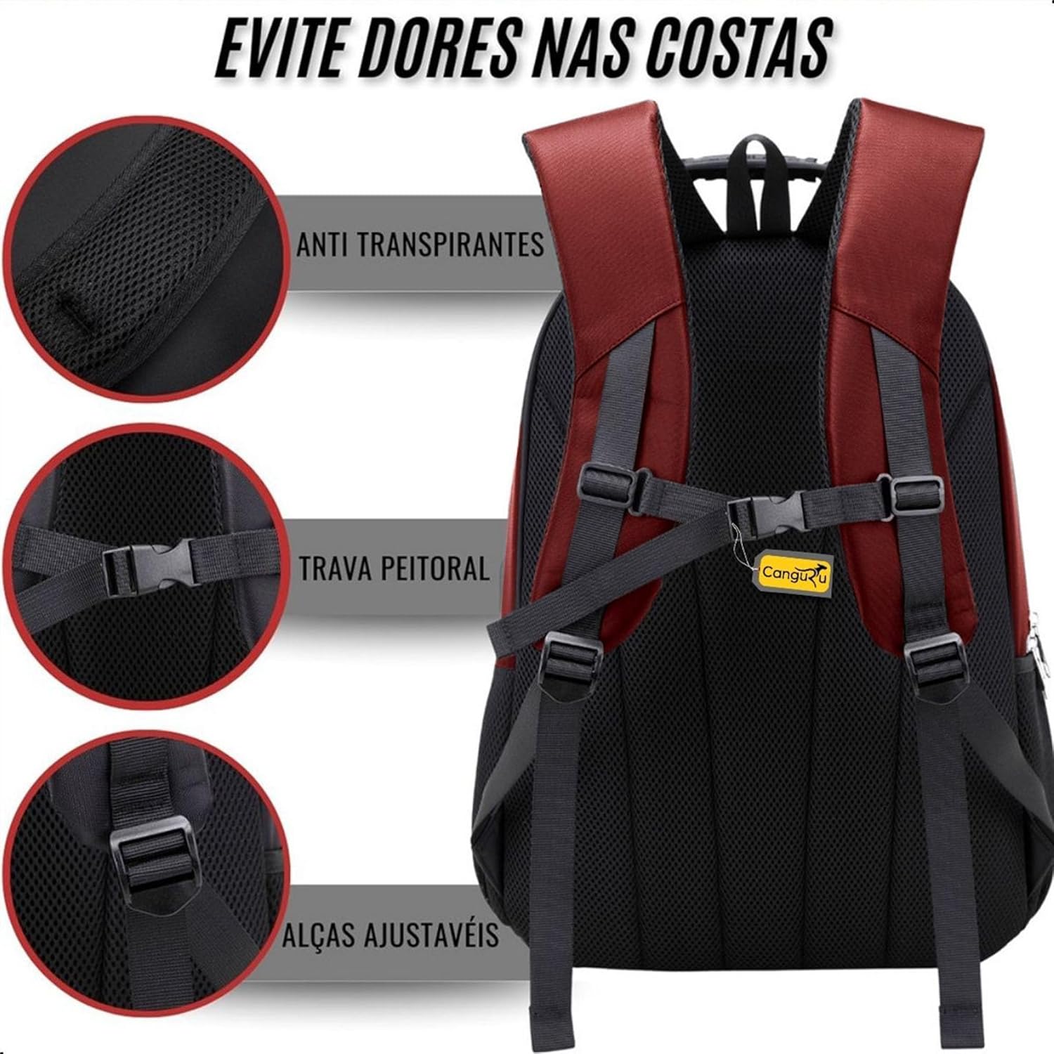 Mochila Masculina Feminina Saída USB e Fone Semi Impermeável Cabo de Aço Notebook Escola Faculdade Viagem em promoção! Veja a oferta e mais achadinhos de Bolsas 5 Hoje é o melhor dia para comprar Mochila Masculina Feminina Saída USB e Fone Semi Impermeável Cabo de Aço Notebook Escola Faculdade Viagem com aquele preço maroto! Promoção! Aproveite a oferta! 5