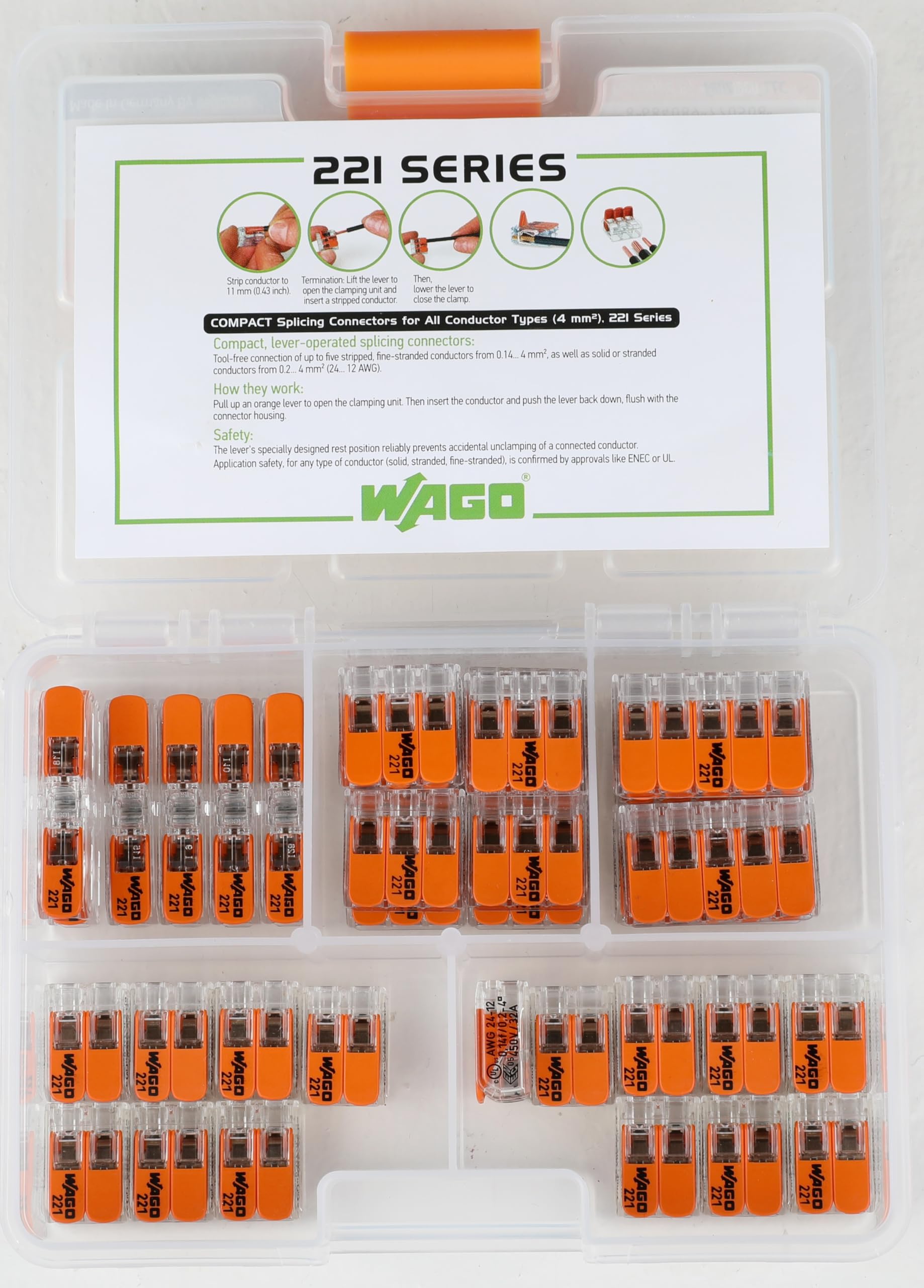 Amazon.co.jp: WAGO 221シリーズ レバーナット ワイヤー