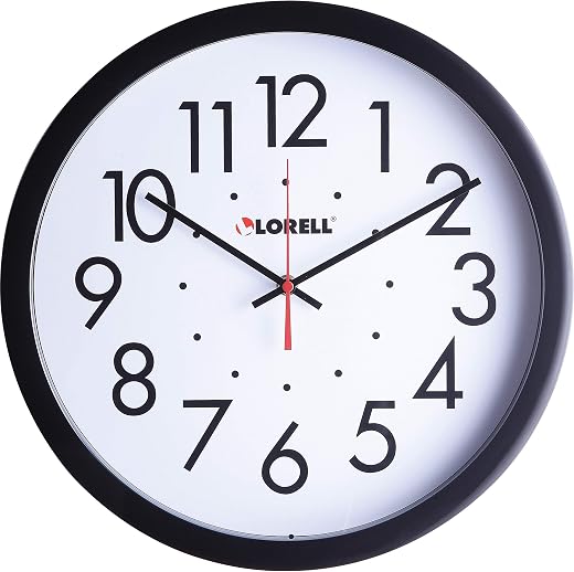 Lorell 61009 Clock, Black photo Lorell 61009 Clock, Black