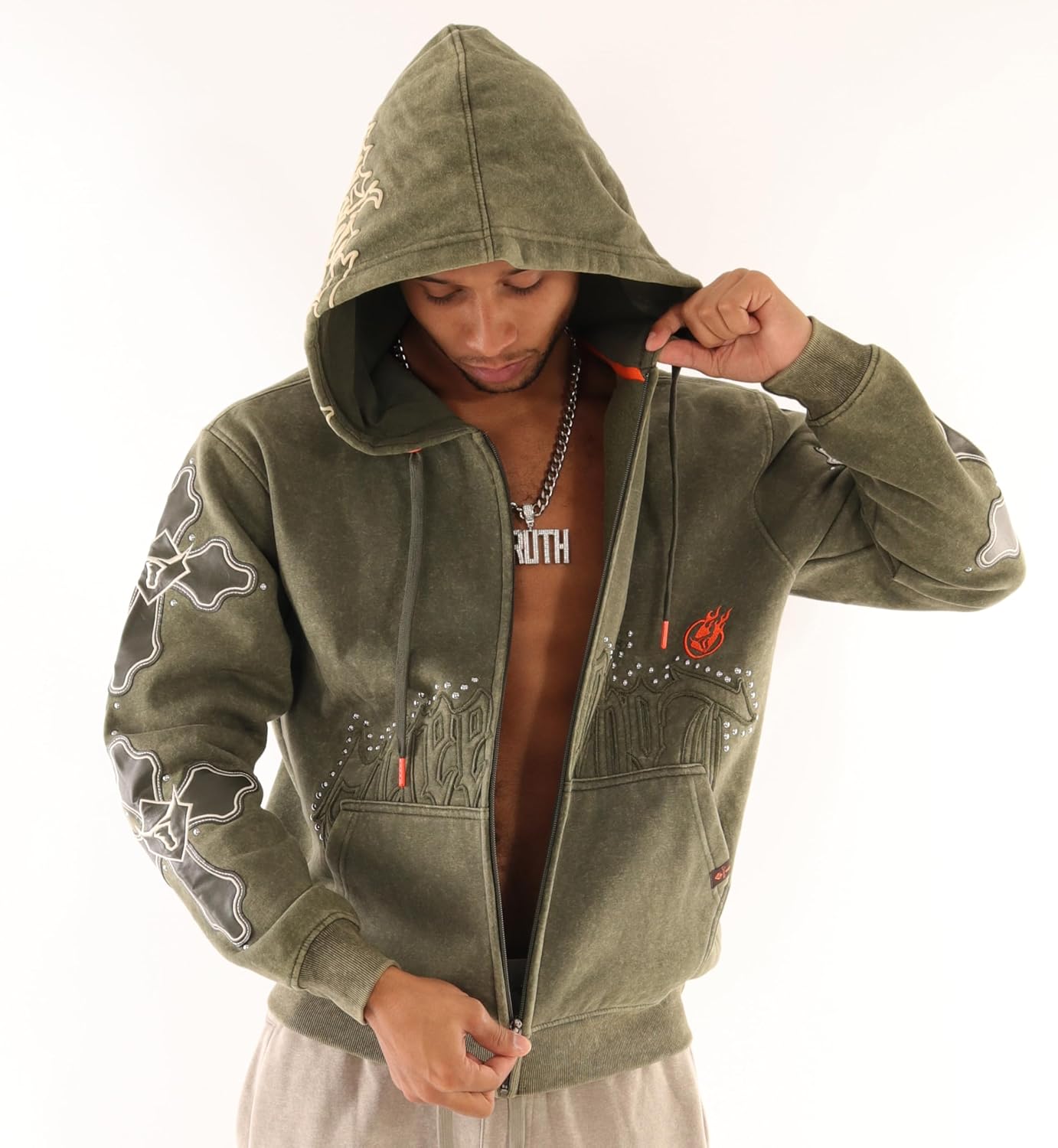 SCREENSHOT-FLEECE HOODIE 5202 Mens Urban Streetwear NYC Graffiti Oversize Fit Fleece Sweatshirt Hoodie - Image 2