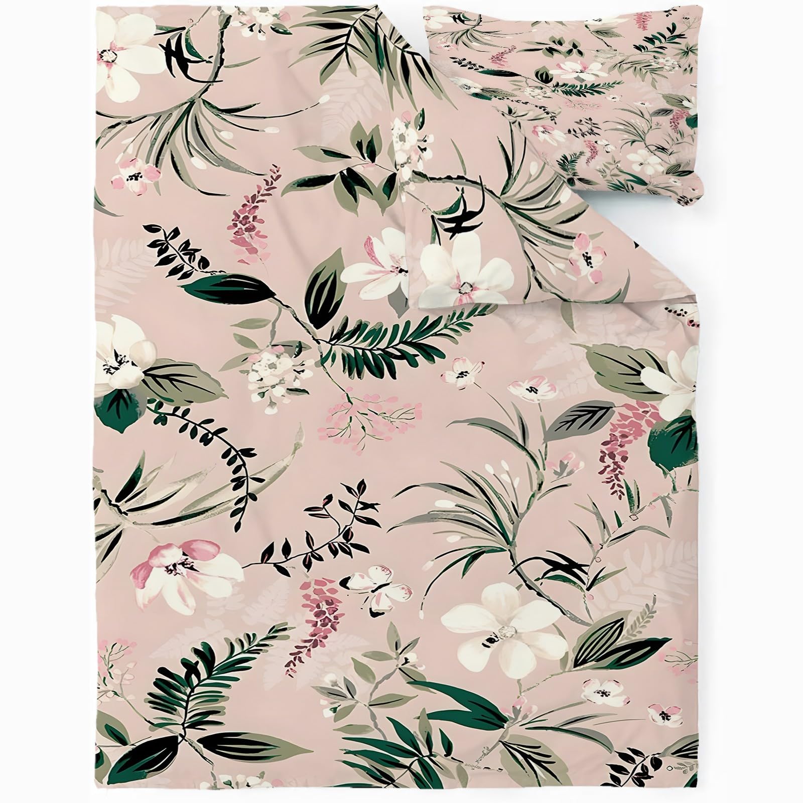 Housse de Couette 200x200 cm Anti-Glissement avec Fermeture Éclair