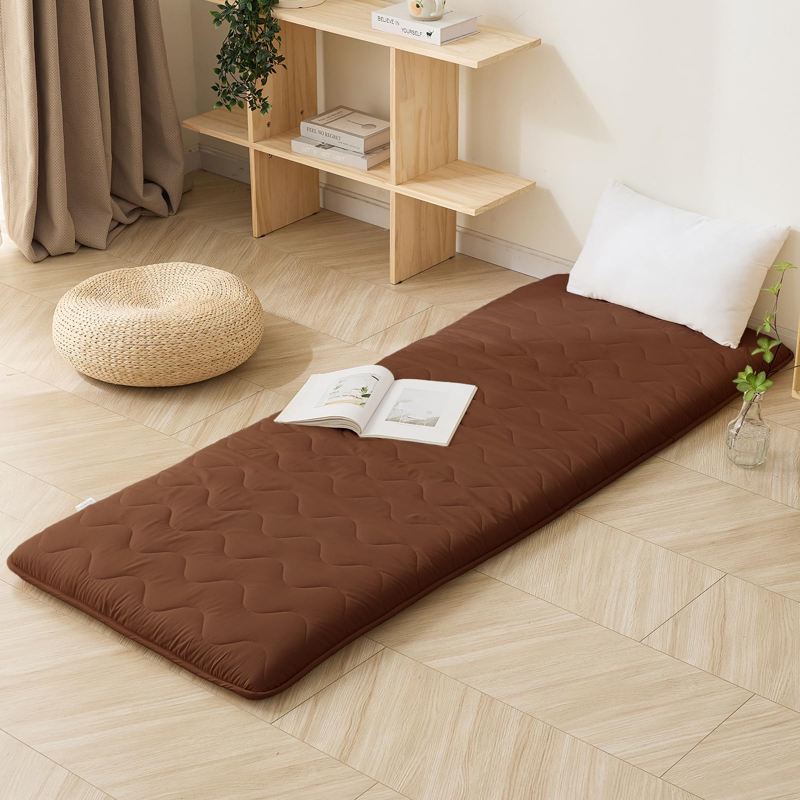 Amazon.co.jp: fuwawa ごろ寝マット 70×180cm 敷布団 厚め8cm ごろ寝