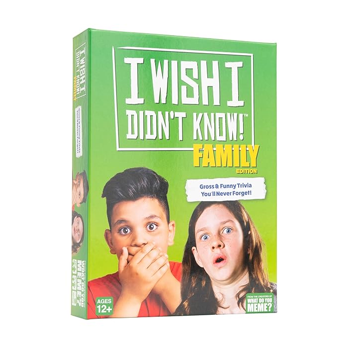 Buy I Wish I Didn't Know! Family Edition The Gross & Funny Trivia Game You'll Never Buy I Wish I Didn't Know! Family Edition The Gross & Funny Trivia Game You'll Never