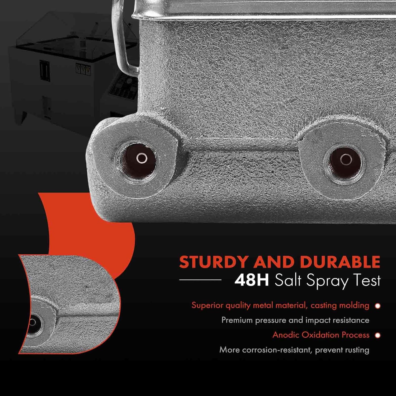 A-Premium Brake Master Cylinder with Reservoir and Cap Compatible with Dodge and Plymouth Vehicles - Dart 1973-1975, Duster 1973-1974, Scamp 1973-1974, Valiant 1973-1974