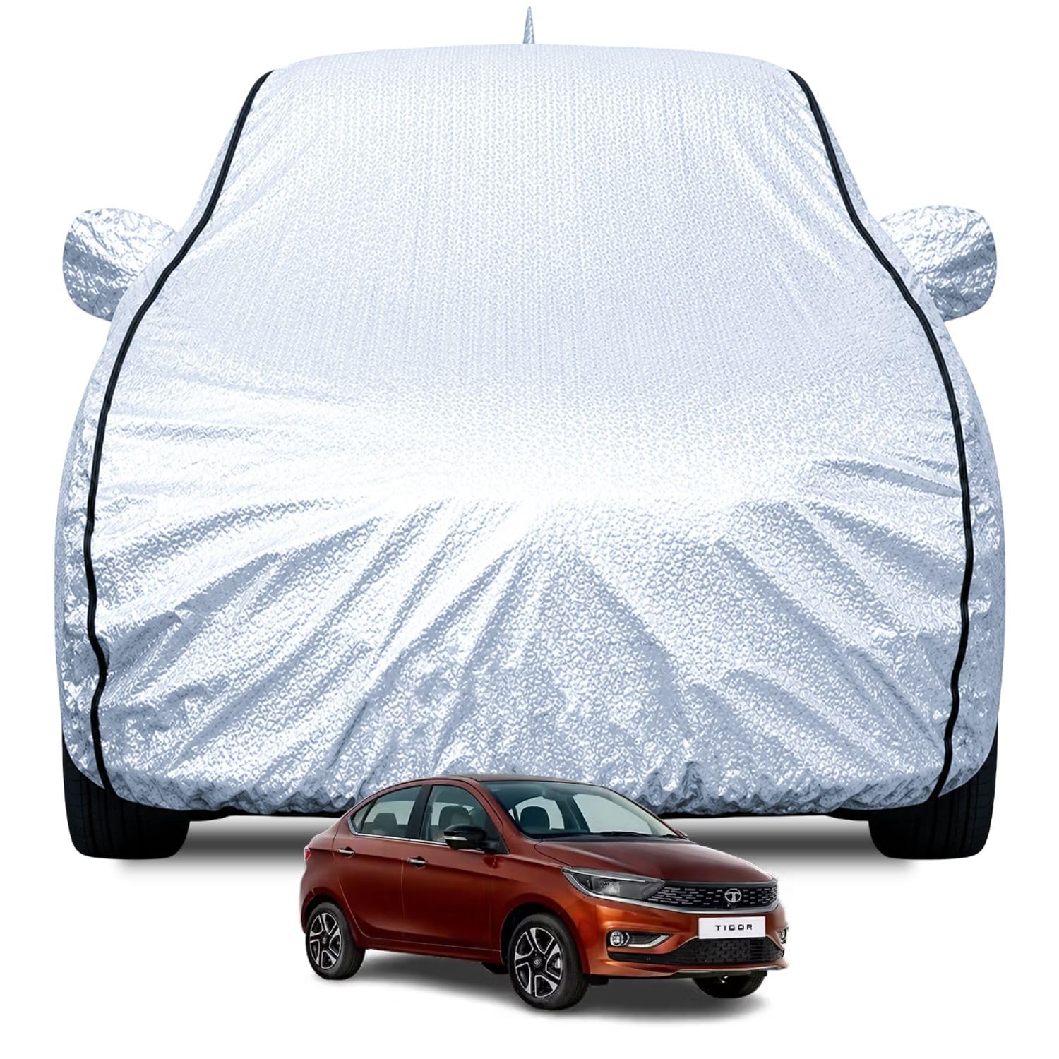Tata Punch Car Cover - Jungle Print Waterproof -17 Tata Punch Car Cover - Jungle Print Waterproof -17