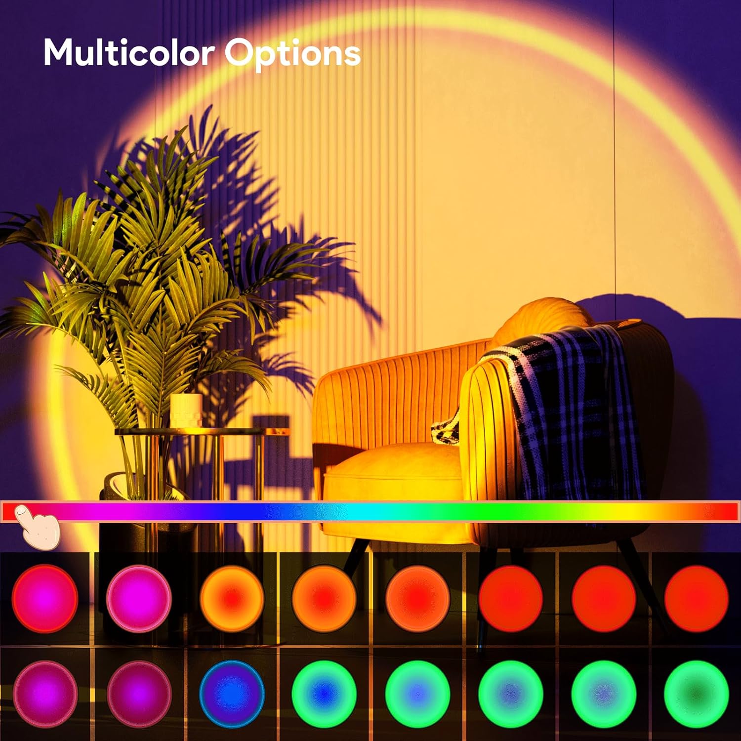 Sunset LED Floor Lamp RGB view 3