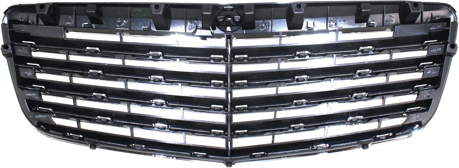 Garage-Pro Grille Assembly for MERCEDES BENZ E-CLASS 07-09 Chrome Shell/Ptd-Gry Insert Sedan/Wagon