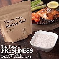 Vista 6 de Ancient Spring Salt - Orgánico, Natural - Libre de microplásticos y toxinas - Bolsa de 7 onzas