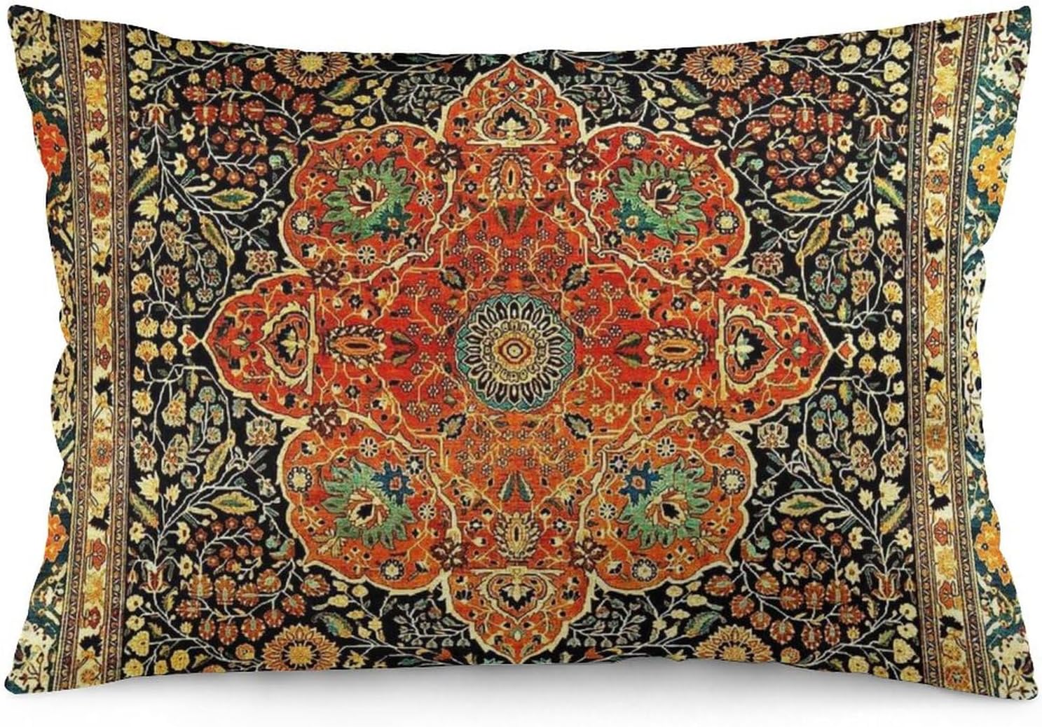 Amazon.com: EKOBLA Oriental Persian Carpet Pattern Lumber Decorative ...