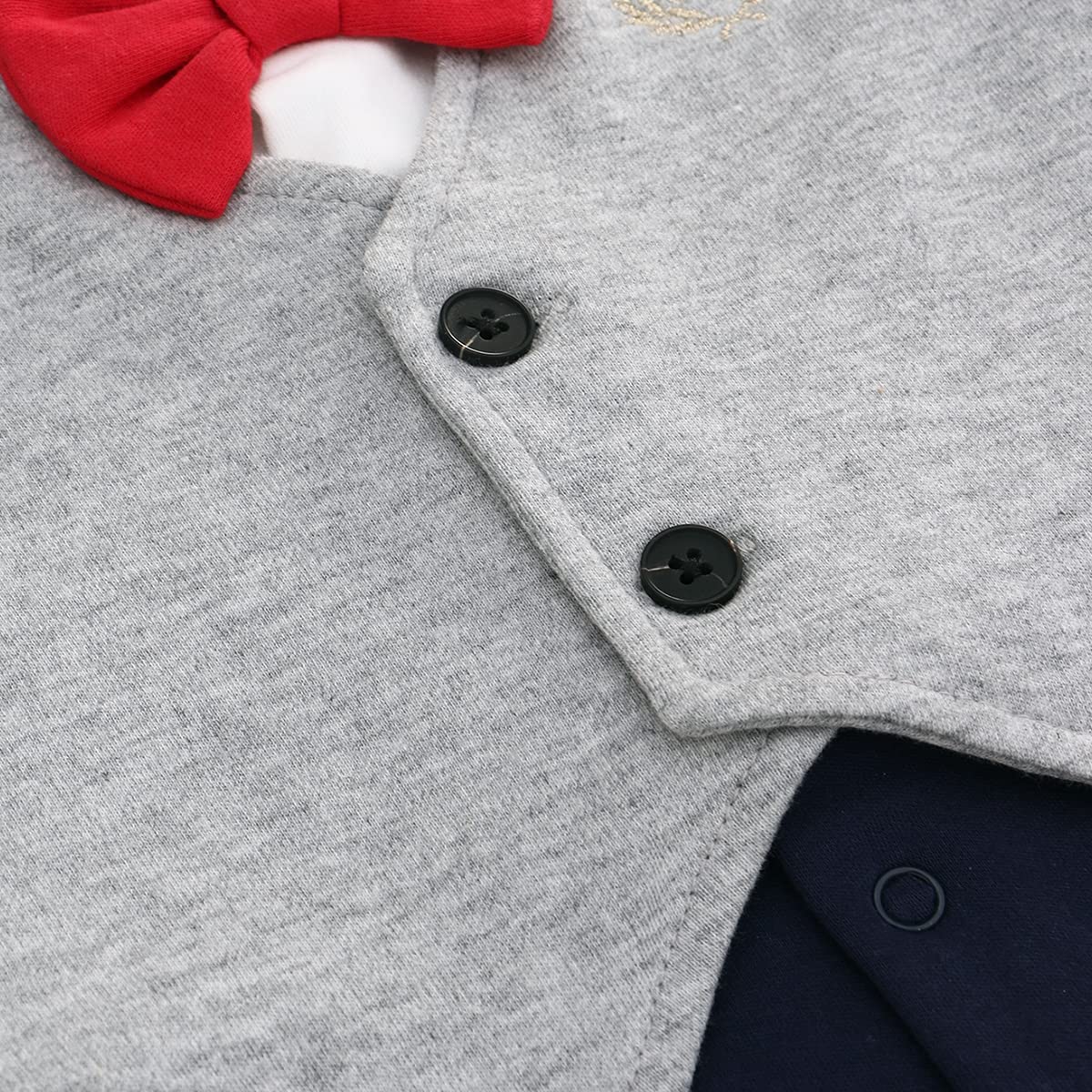 famuka Bebé Niños Traje de Esmoquin Monos Boda Bautismo Festival Ropa para bebés Ropa de una Pieza
