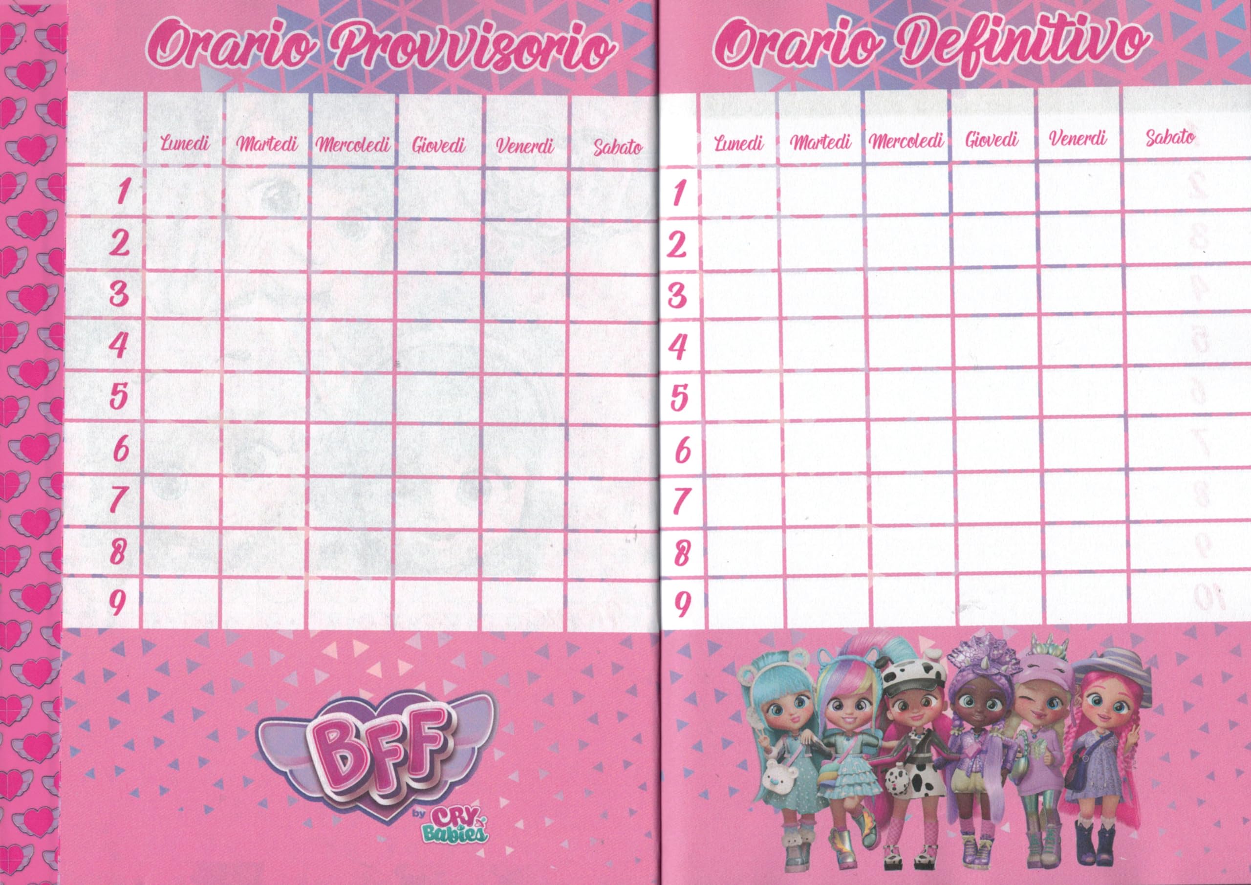BFF by CRY BABIES Diario Ufficiale 12 Mesi 350 Pagine + Penna magica