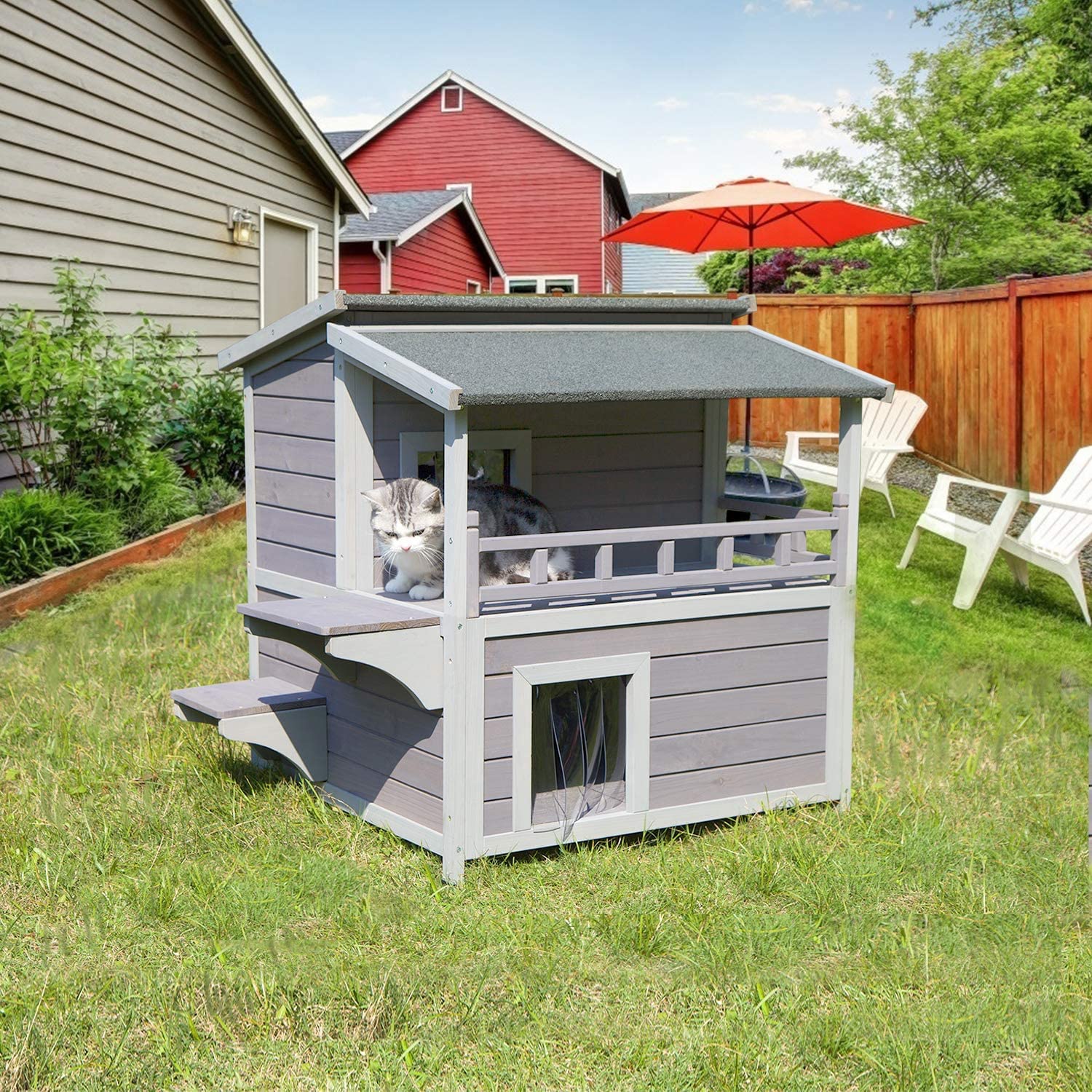 Wooden Dog House Cat House For Outdoor And Indoor Pet Desertcart
