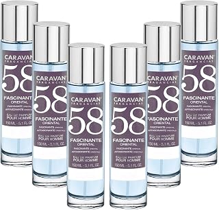 Set de 6x 150ml Caravan perfume de hombre Nº58