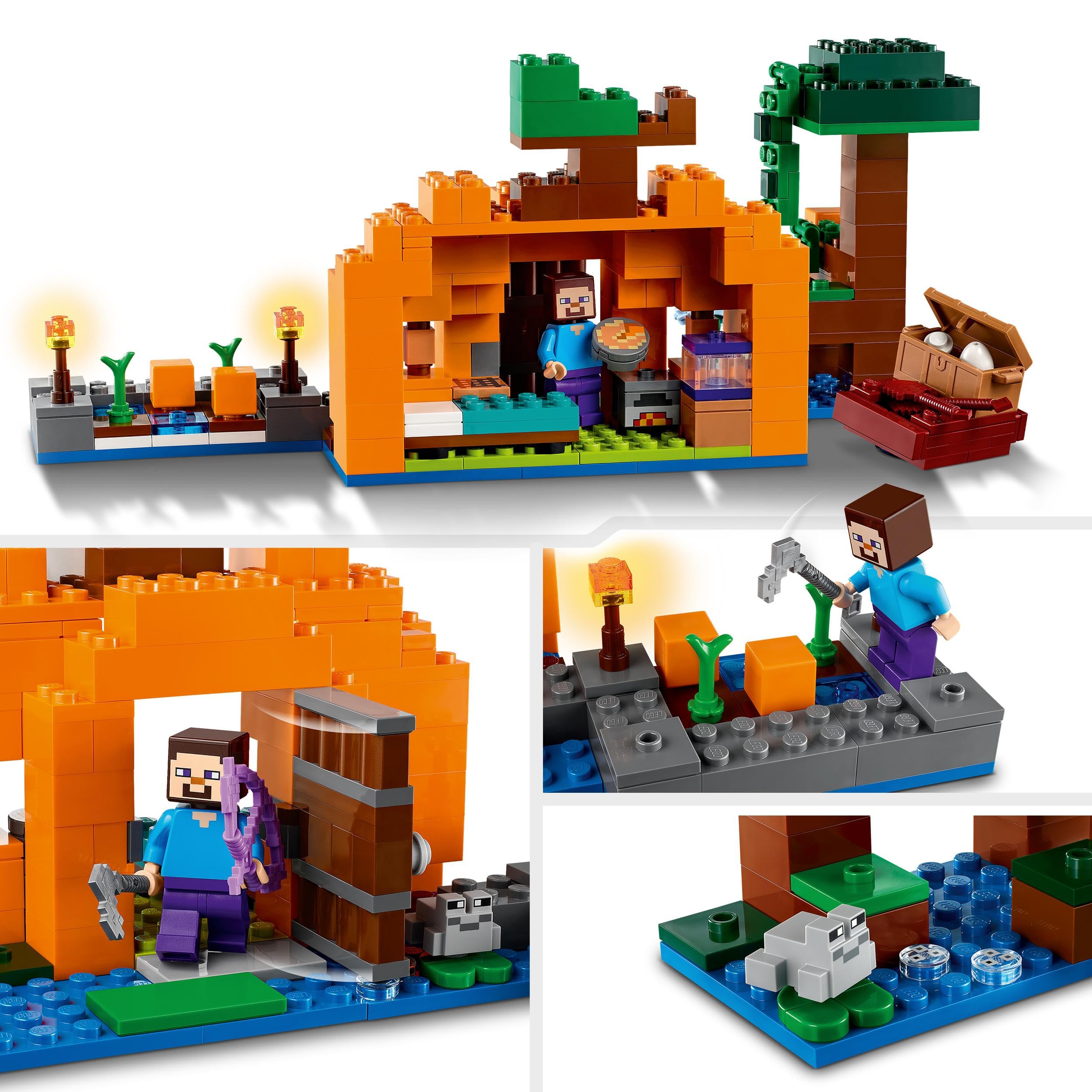 LEGO Set Minecraft 21248 A Quinta de Pumpkin 257 peças | Amazon.com.br