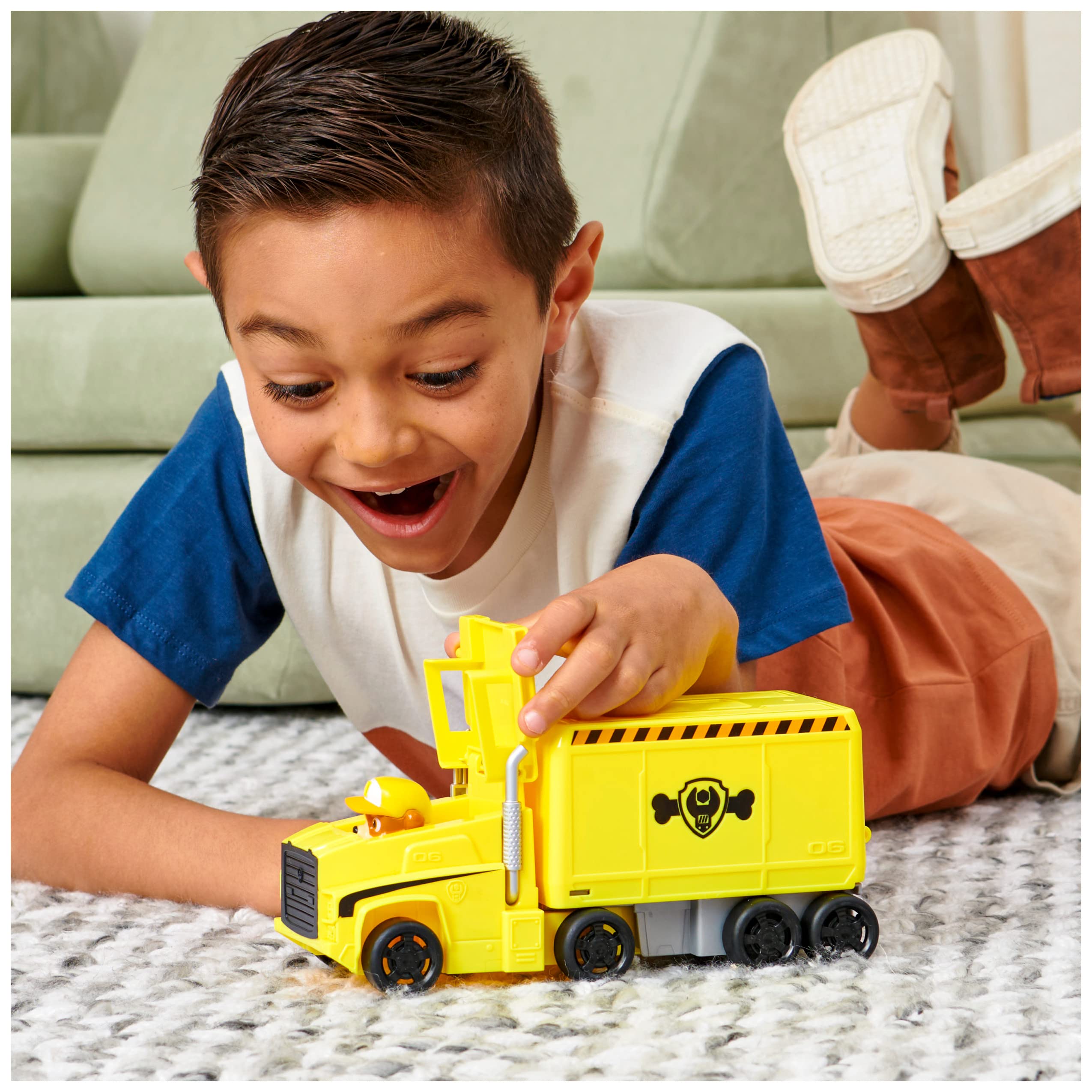Paw Patrol Patrulla Canina - Coche TRANSFORMABLE Rescue Knights + Figura Chase - Patrulla Canina Coche de 15 cm con 1 Figura de Chase - 6063584 - Juguetes Niños 3 Años +