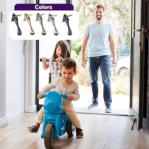 Miniatura 20 de HOME&I Easy Pedal Kick Down Door Stop Stopper Easy Step Door Kick Doorstop,Premium Quality,Height-Adjustable Rubber Foot,4 Inch