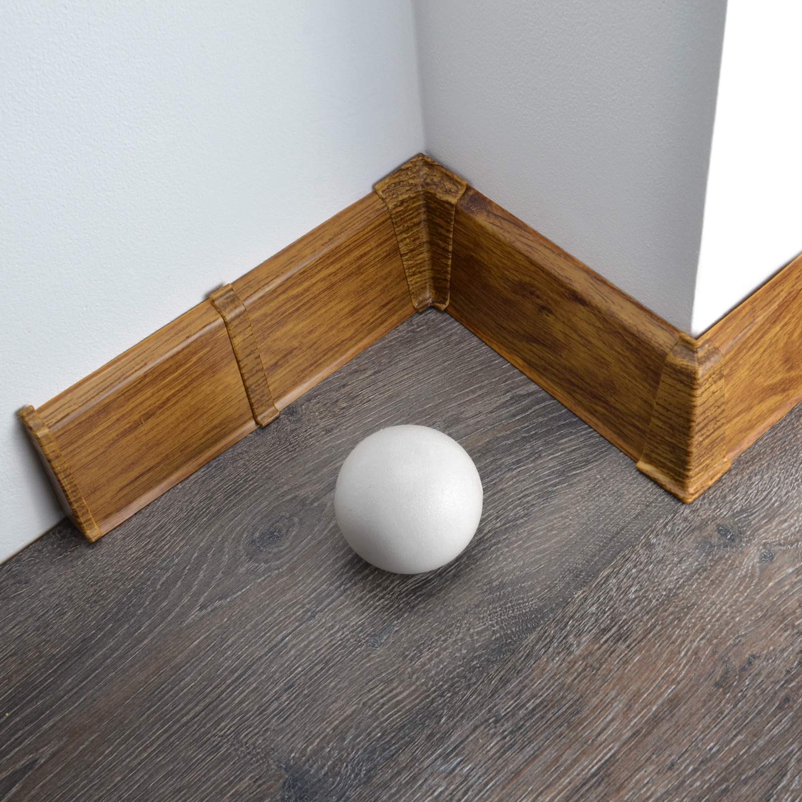 [DQ-PP] Battiscopa in PVC da 20 metri, 70 mm, legno di quercia bruciato, battiscopa in plastica PVC, laminato, decorazione per battiscopa