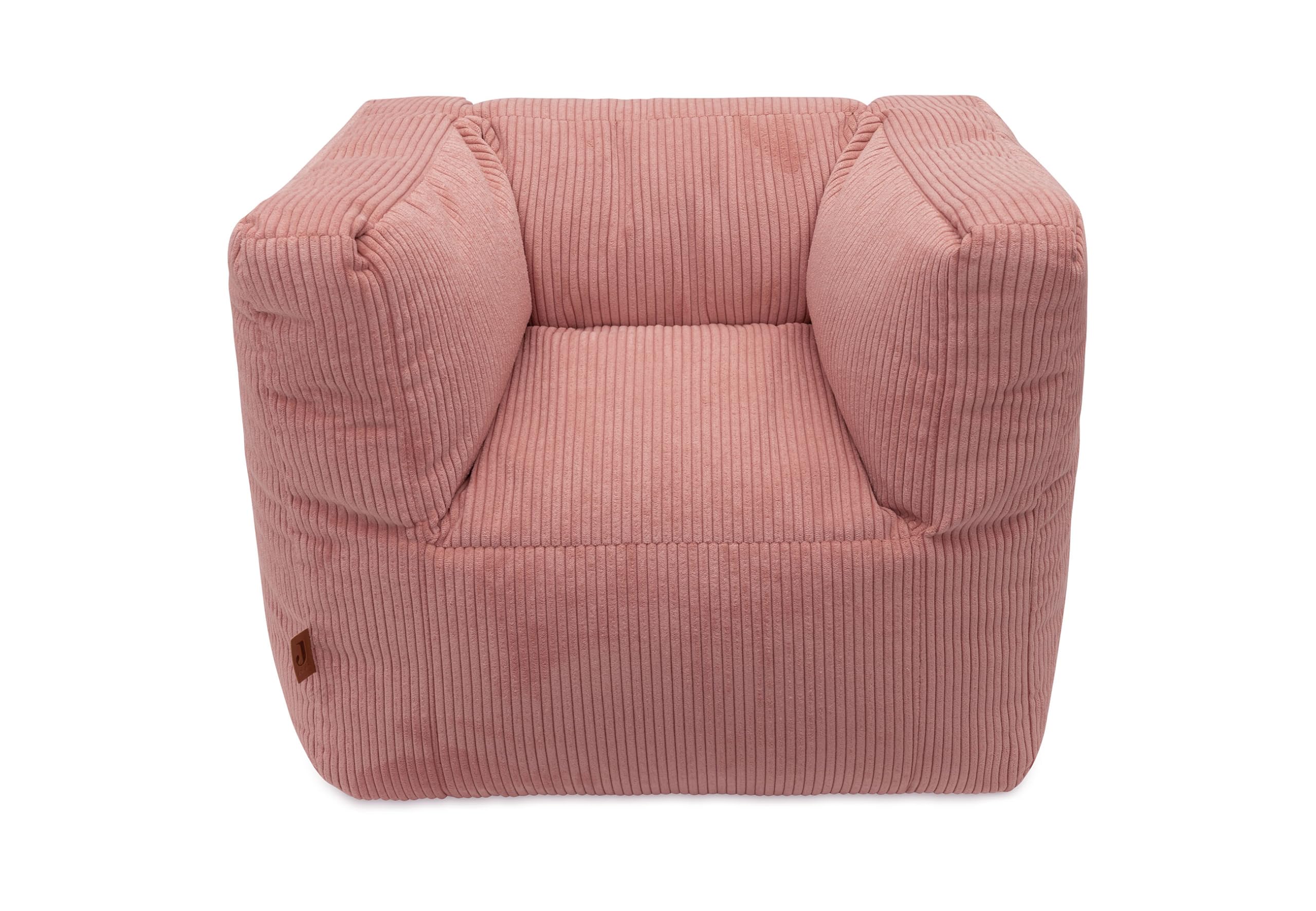 Jollein Fauteuil pour Enfant Corduroy Wild Rose - Fauteuil Doux en Velours côtelé pour Les Tout-Petits - Léger et Confortable - Parfait pour la Chambre d'enfant - Vieux Rose