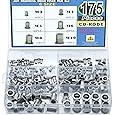 175PCS Mixed Zinc Plated Carbon Steel Rivet Nut Threaded Rivnut Insert Nutsert( M3| M4| M5| M6| M8| M10)