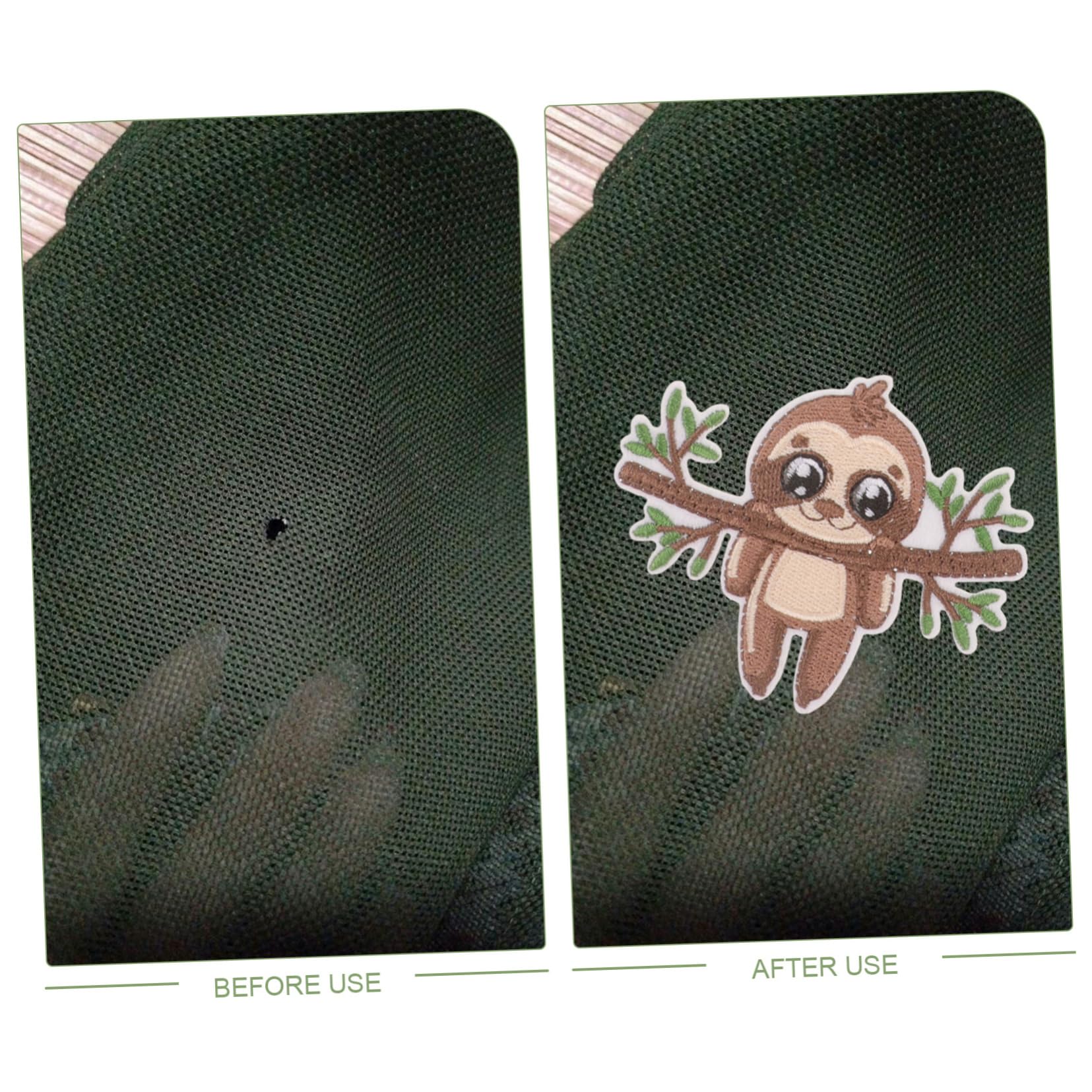 OSALADI 5 Set Patch Di Bradipo Patch Anime Carino Divertente Toppe Per Abbigliamento Ricamata Forma Cucire Su Appliques Da Stirare Graziose Toppe Applicate Bandiera 8 Pezzi*5
