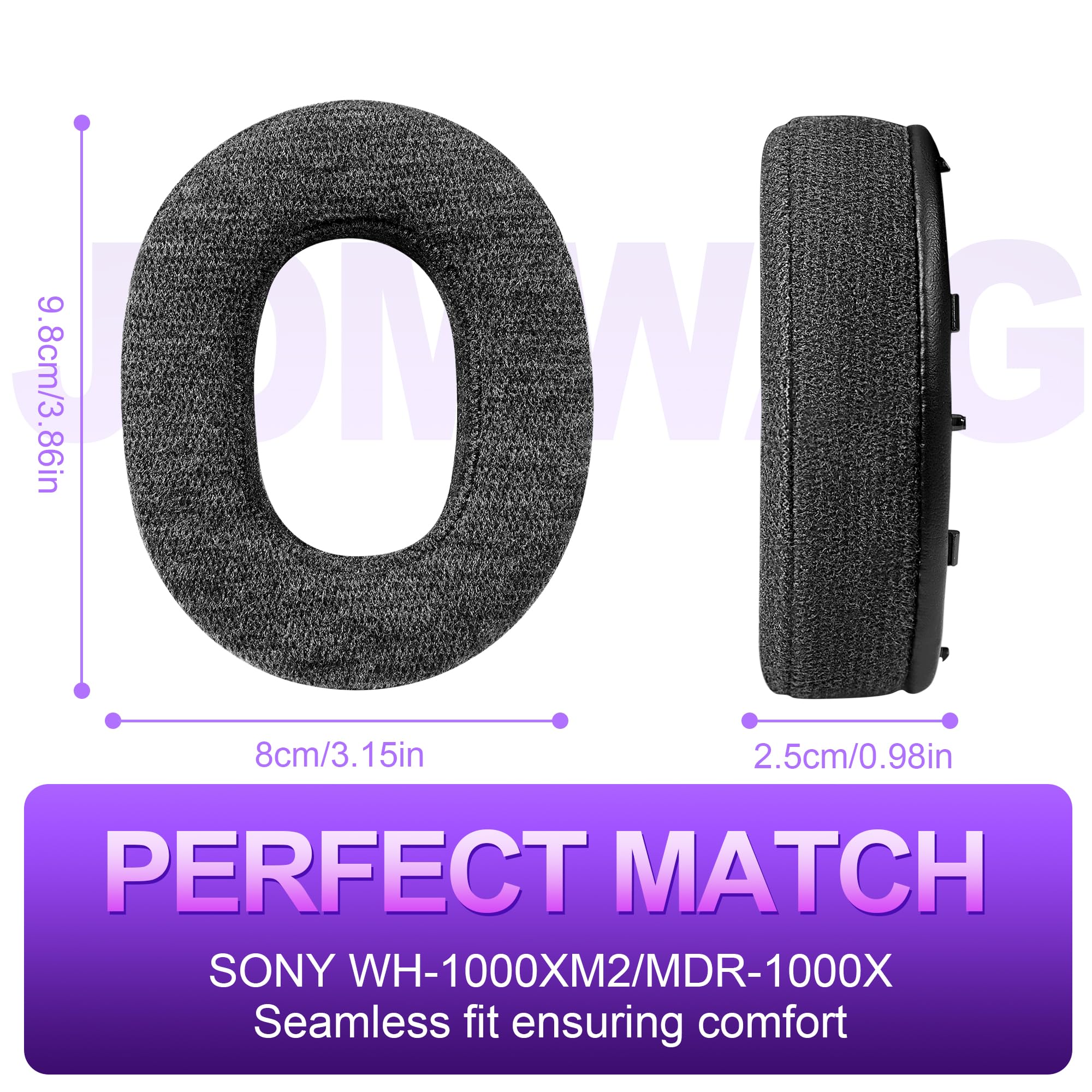 Jomwa Coussinets de rechange pour WH-1000XM2/MDR-1000X - Coussinets confortables