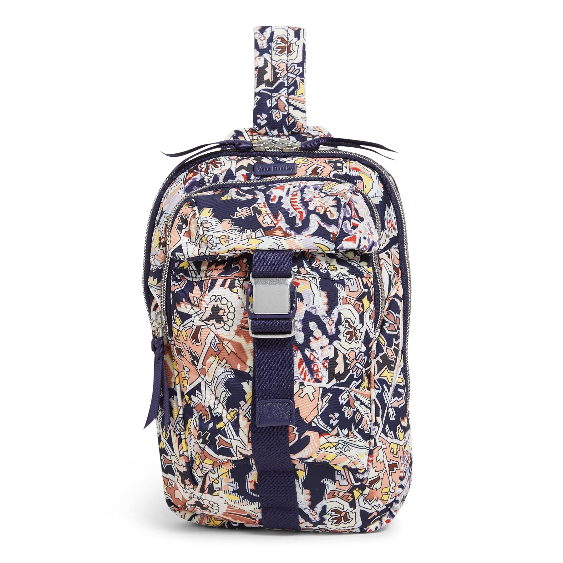 Vera Bradley Women's Performance Twill Utility Sling Backpack, Tangier Paisley, One Size