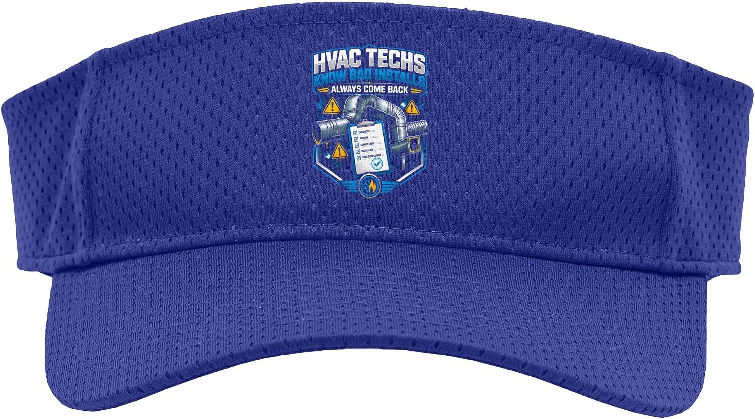 HVAC Technicians HVAC Tech Caution Flying Tools HVAC Sport Sun Visor