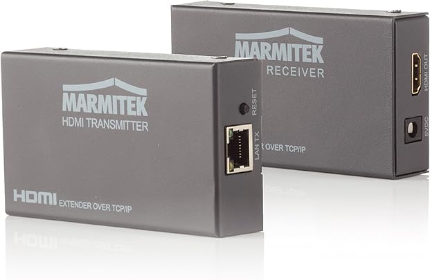 Marmitek MegaView Estensore HDMI Cavi Cat 5e 6 Rete IP LAN Full 100-120m ricevitori supplementari Extender HDMI Rete esistente Cavo Internet schermate Multiple Marmitek MegaView Estensore HDMI Cavi Cat 5e 6 Rete IP LAN Full 100-120m ricevitori supplementari Extender HDMI Rete esistente Cavo Internet schermate Multiple