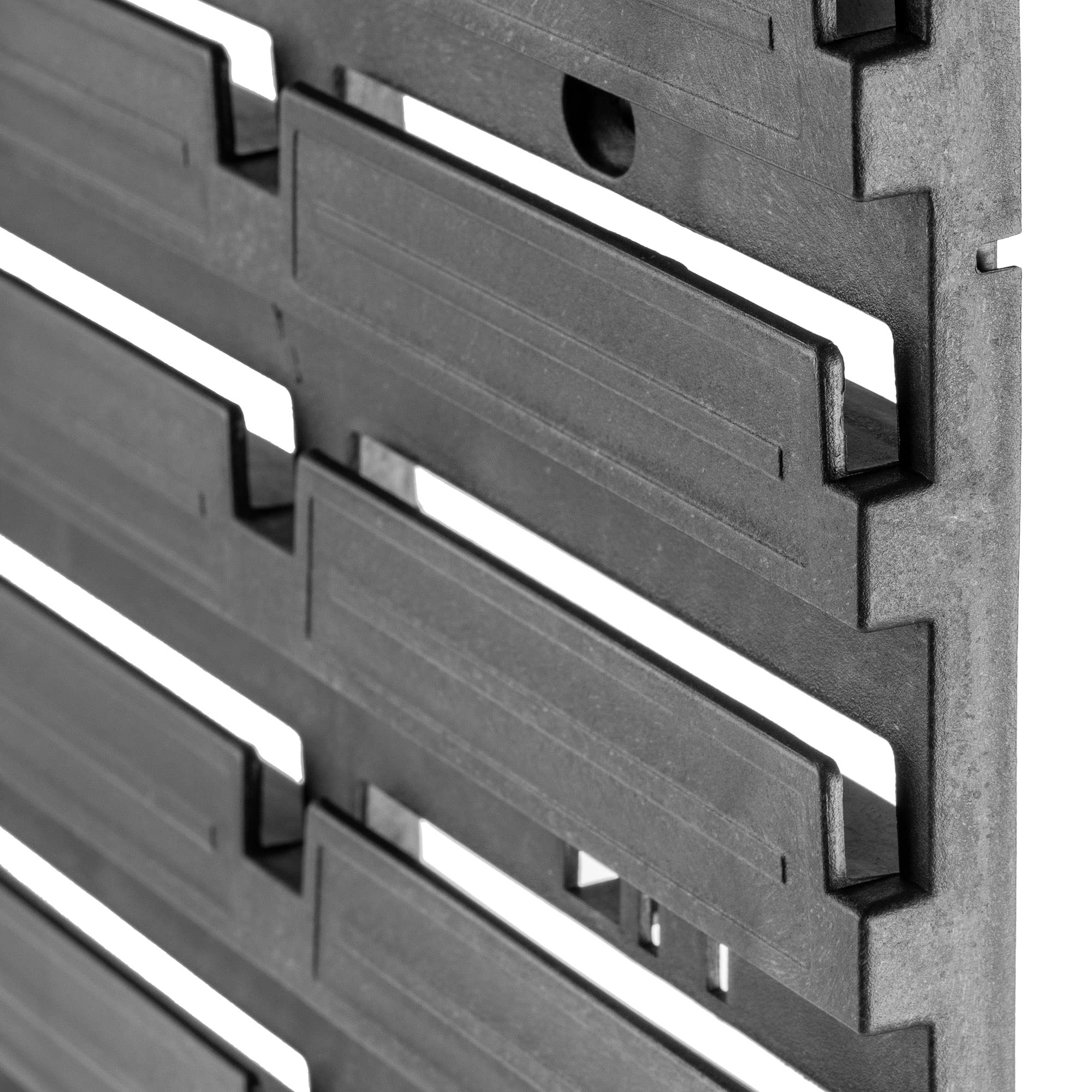 KADAX Pared de herramientas, sistema de almacenamiento de plástico PP, estantería de pared en diferentes tamaños, estantería de pared de taller con cajas de almacenamiento y soportes (156x78 cm)