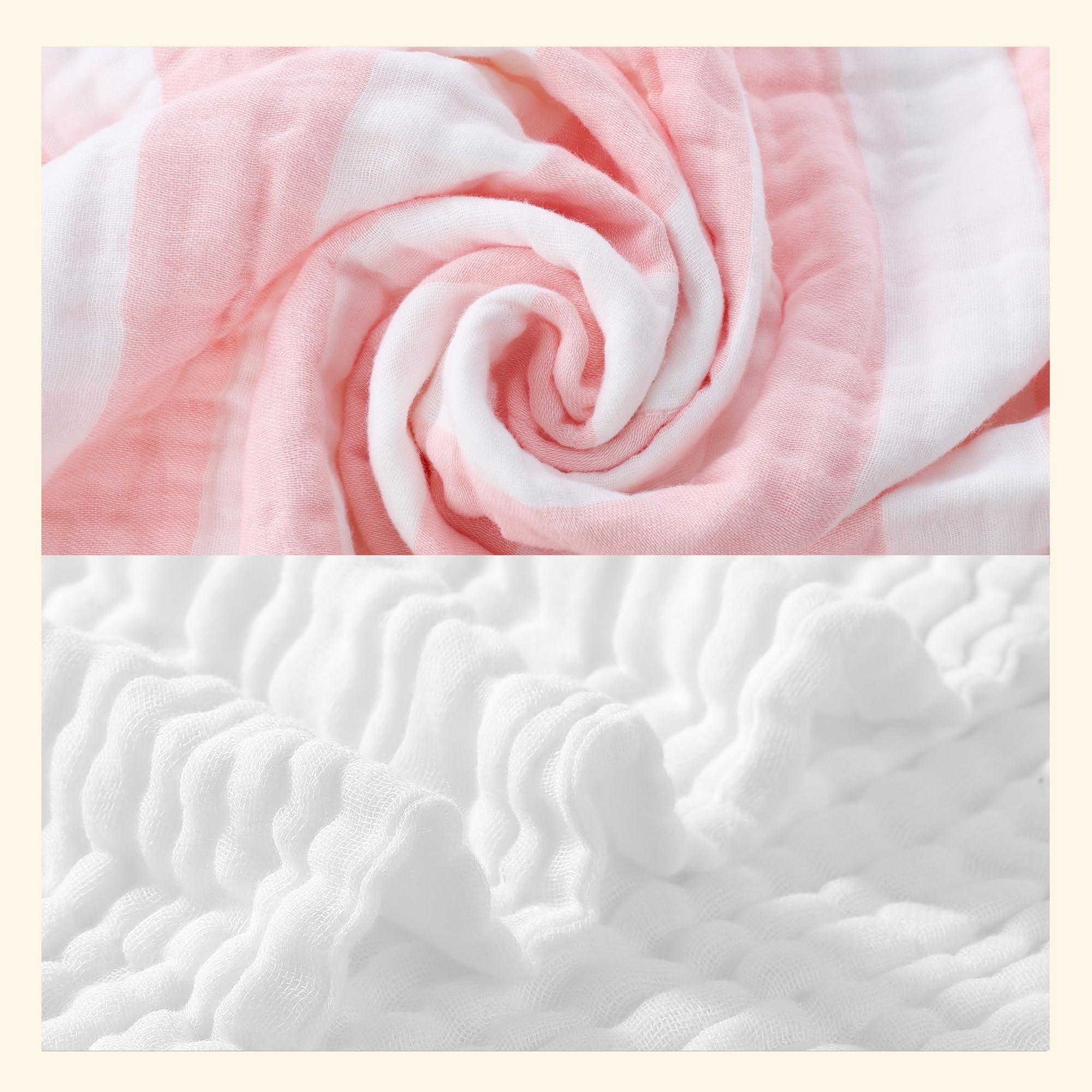 Muślinowy ręcznik dla niemowląt i myjki, HardNok 2 duże super miękkie koce dla niemowląt i 3 ściereczki do mycia delikatnej skóry dziecka, muślinowy koc dla noworodków, małych dzieci, chłopców,