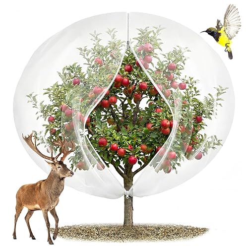 12'x12' Large Fruit Tree Netting with Zipper - Protects Fruit