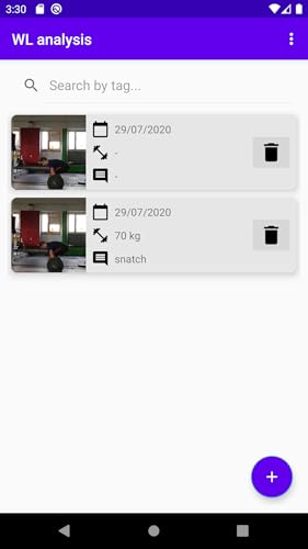 WL Analysis - bar path tracker