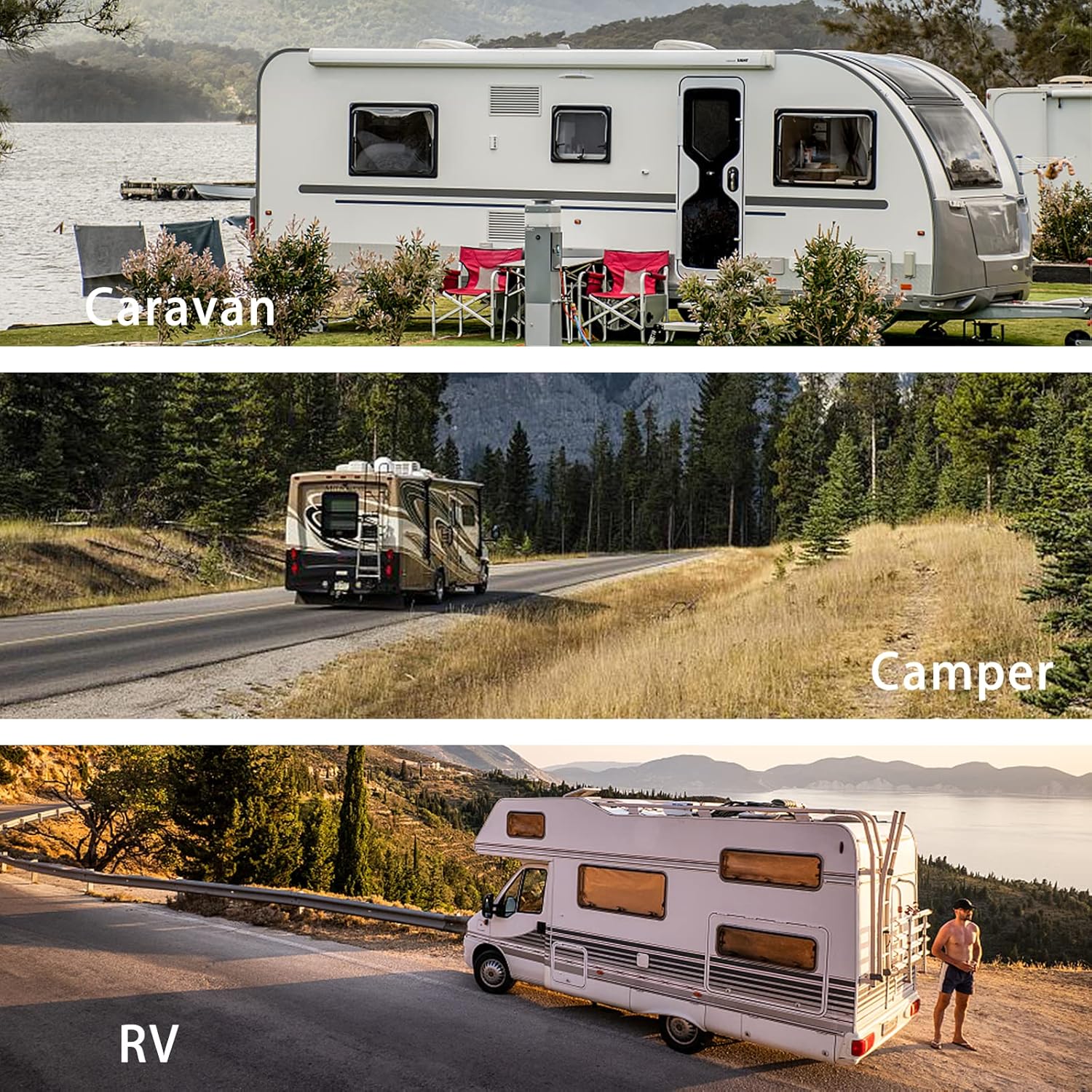 50 AMP RV Power Inlet Plug Set, 125V 250V Electrical Power Inlet with Connector Plug Cord Cover Ring for RV Camper Trailer Boat Caravan Truck Yacht