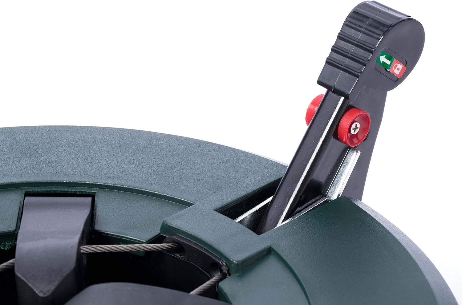 Gardenised Automatic Plastic Green Foot Pedal Christmas Tree Stand