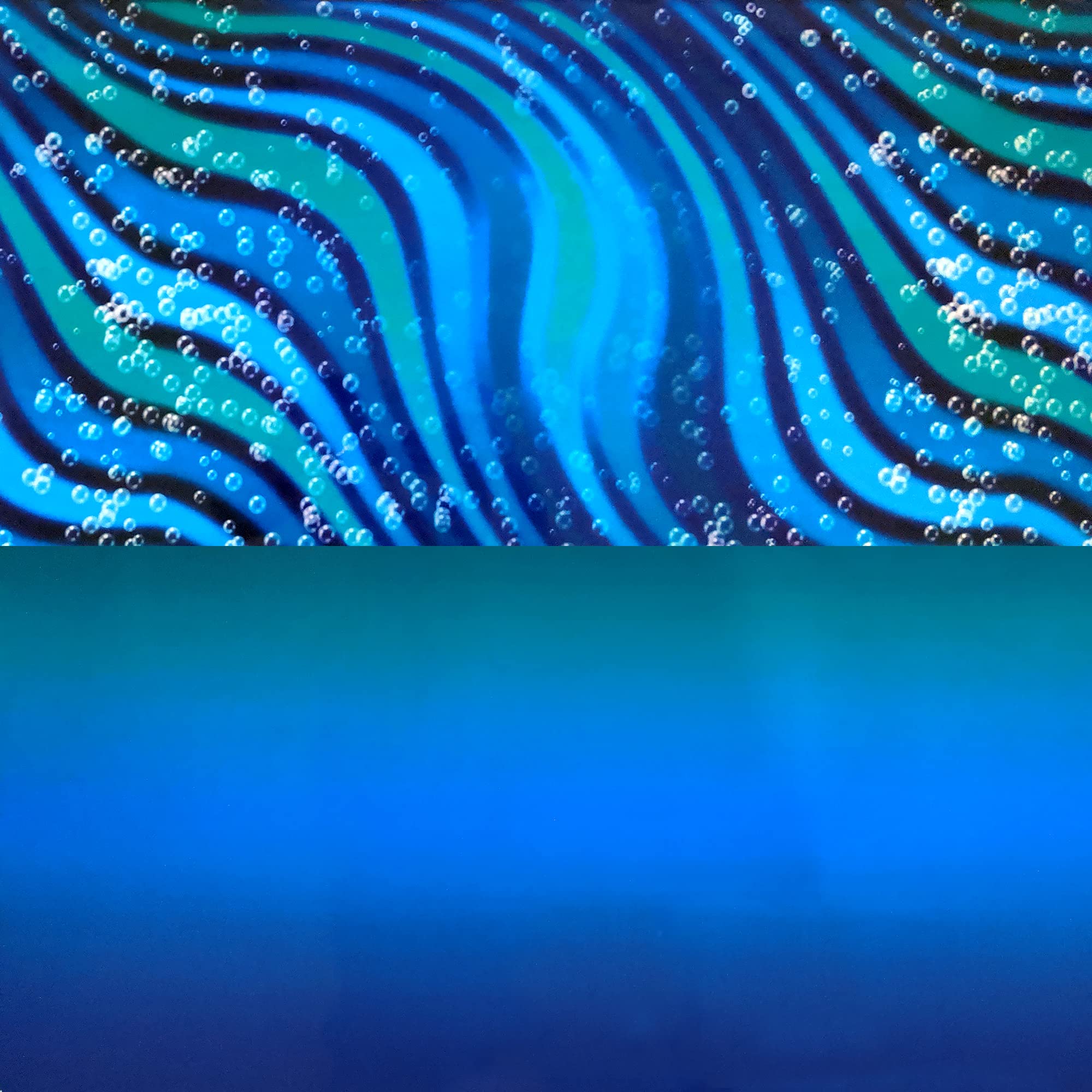 Aquacadabra Repeating Rippling Tide/Blue Grotto Aquarium Background (12" height) x 48" length