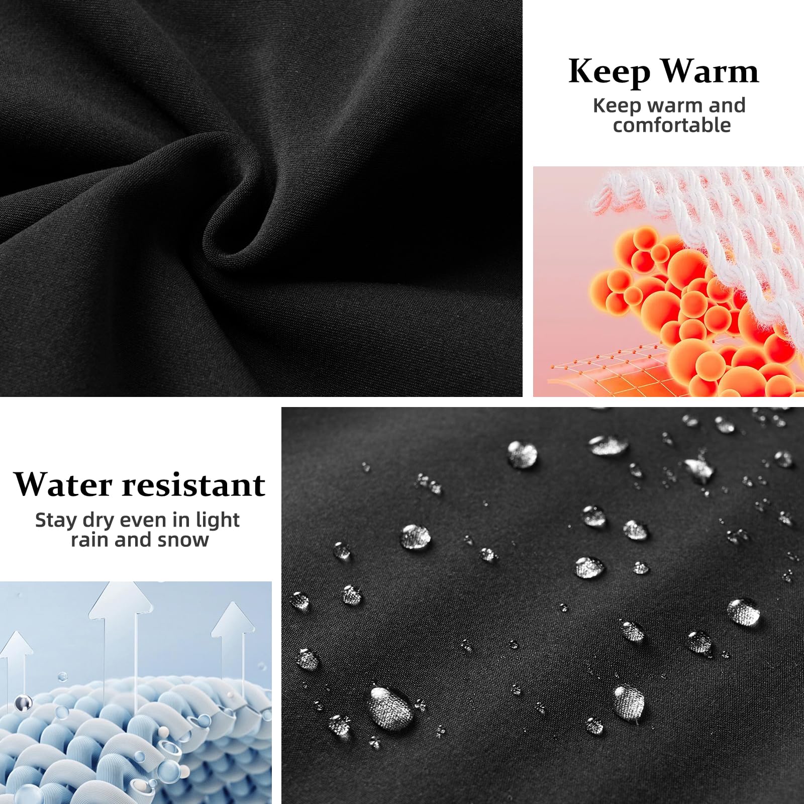 TJYAEKLTD - Leggings termici da donna, caldi leggings invernali a vita alta, collant termici stretti con pile adatti per la corsa all'aperto, l'escursionismo, lo yoga o l'uso quotidiano