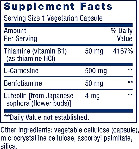 Miniatura 3 de Life Extension Super Carnosine 500 mg, 60 cápsulas vegetarianas