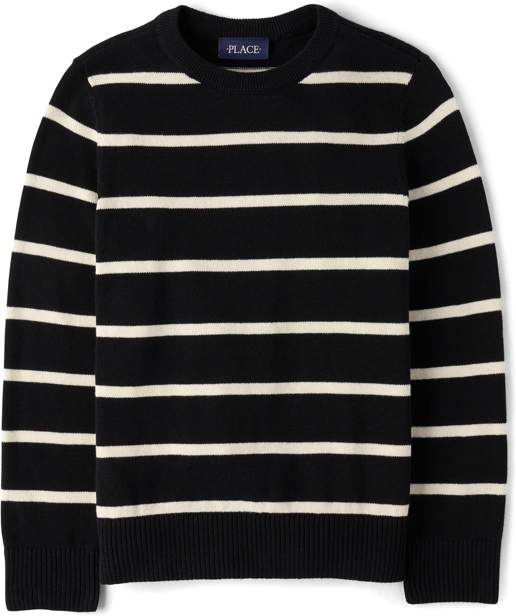 Boys Long Sleeve Crew Neck Pullover Sweater