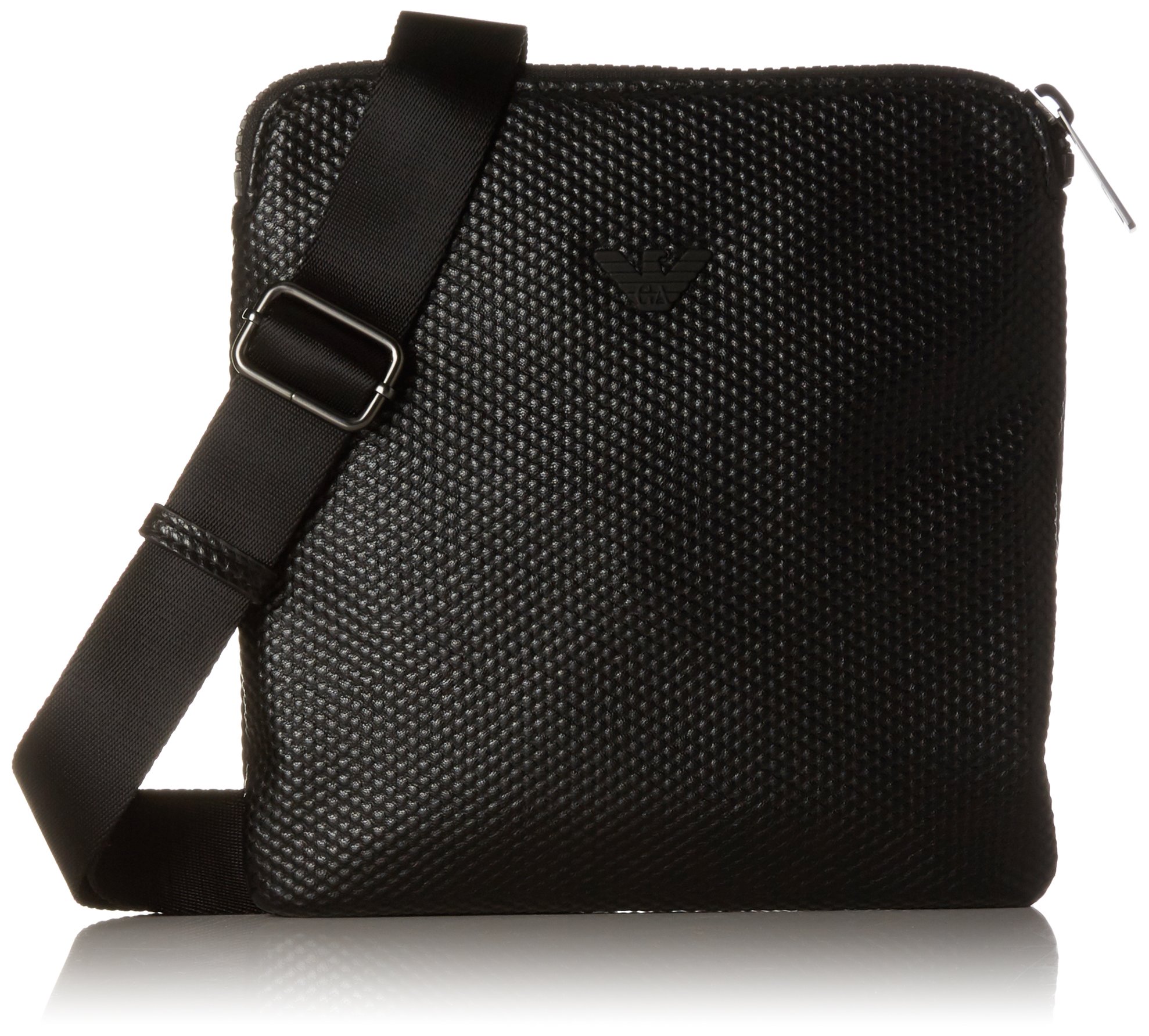 Armani Jeans Piattina Piccola Mens Shoulder Bag Schwarz Nero Nero