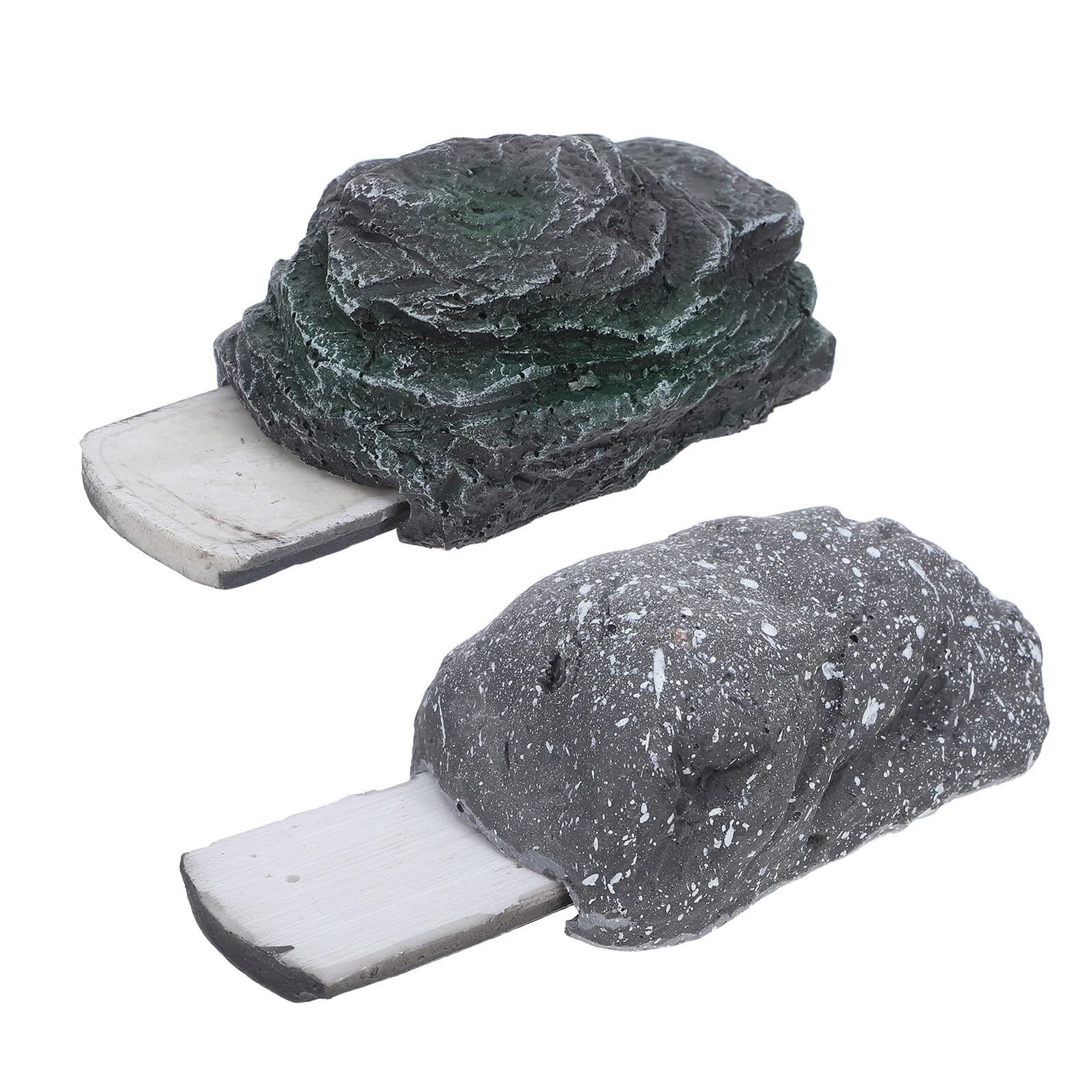 Cache-clés en pierre simulée 2 pièces avec coffret étanche 11x6x4 cm