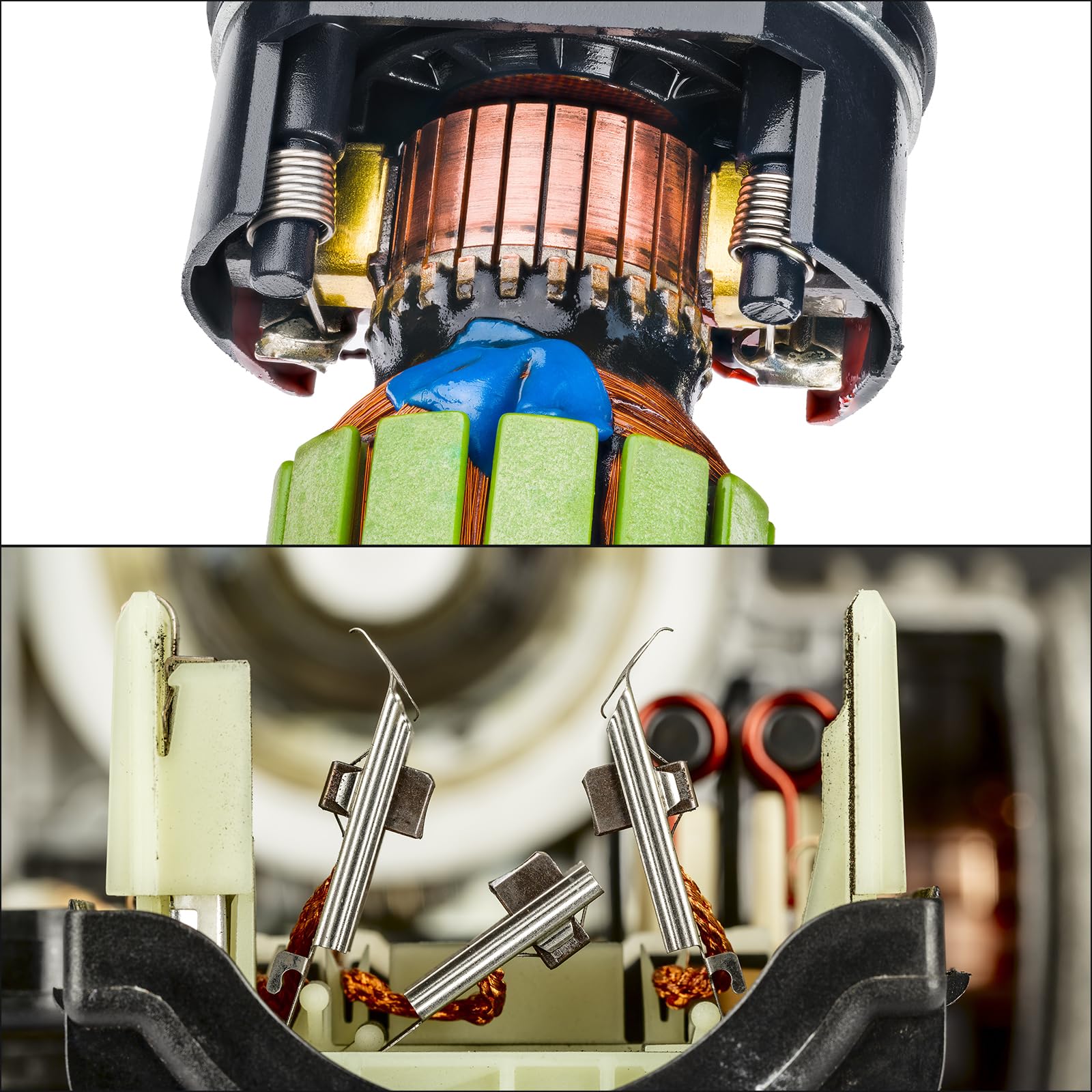 QUARKZMAN Nasadka na szczotkę z włókna węglowego pokrywa z tworzywa sztucznego do szczotki elektrycznej z drutu czarnego średnica zewnętrzna 14 mm / 0,55 cala wysokość 5 mm / 0,2", 8 szt
