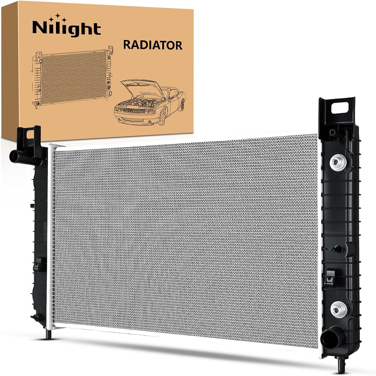 Nilight 28" Radiator for Chevy Silverado GMC Sierra 1500 Yukon 1999-2012 | Tahoe 2000-2006 V8 4.8L, Cadillac Escalade Automatic Trans 1999 2000 2001 2002 2003 2004 2005 V8 5.3L, Replaces CU2334
