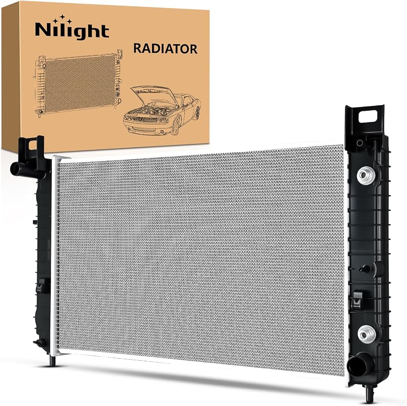 Radiador de alumínio Nilight RAD945 28" para Chevrolet Silverado, GMC Sierra, Yukon e Cadillac Escalade – 1 unidade