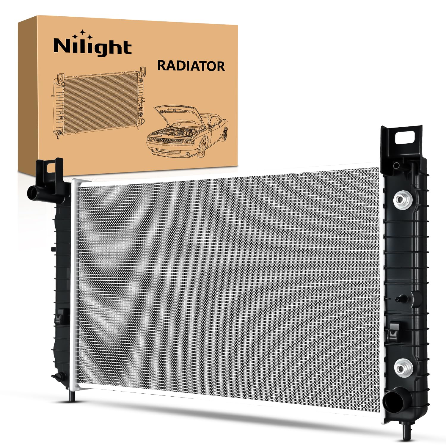 Nilight 28" Radiator for Chevy Silverado GMC Sierra 1500 Yukon 1999-2012