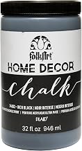 FolkArt Home Decor Chalk Furniture & Craft Paint in Assorted Colors, 32 oz, 34882 Rich Black