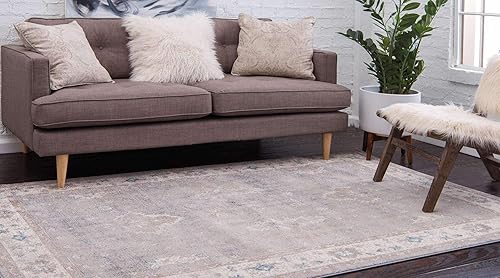 Miniatura 2 de Unique Loom Salzburg Collection - Alfombra clásica de inspiración oriental con diseño de medallón tradicional (4 pies x 6 pies, rectangular,