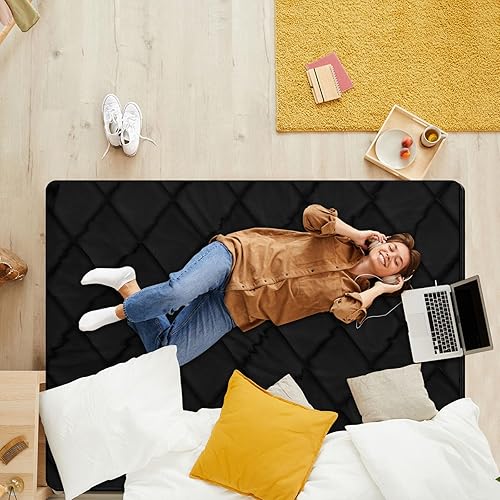 Miniatura 9 de CypherX Colchón de futón japonés, 4 pulgadas de grosor, tapete de tatami japonés plegable, enrollable, tumbona, cama para invitados, niños y niñas,